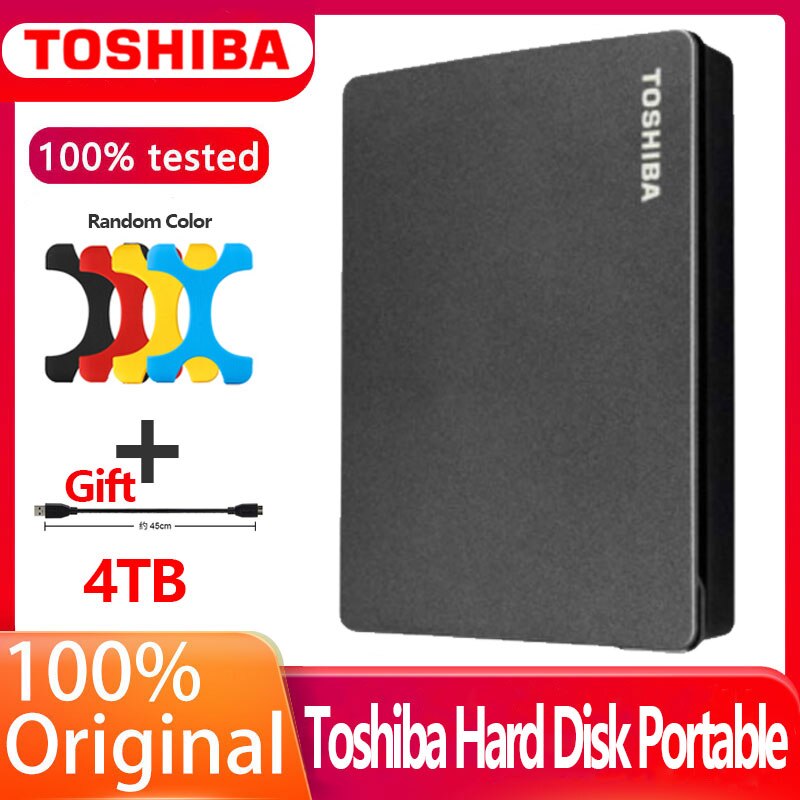 Toshiba HDD HD 2.5 4 테라바이트 하드 디스크 USB 3.0 Canivo Gaming Mac 용 휴대용 외장 하드 드라이브 PlayStation Xbox One